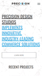 Mobile Screenshot of precisiondesignstudios.com